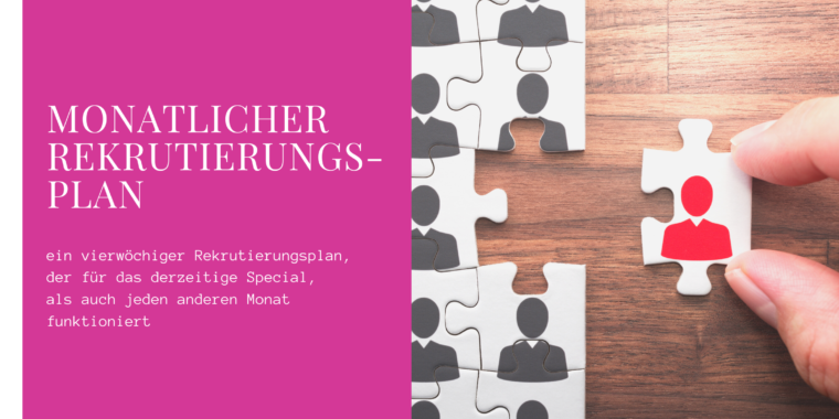 Blogpost Monatlicher Rekrutierungs-Plan